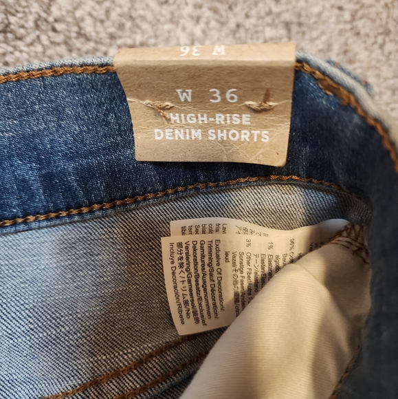 NWT Madewell High-Rise Denim Shorts in Derby Wash Size W 36 or 20W - Picture 11 of 16